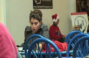 Christmas food court flash mob.