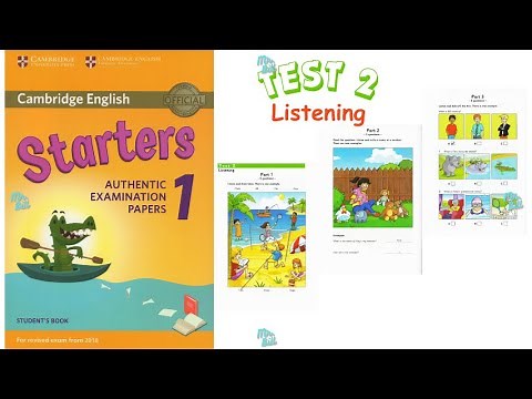 Starters 1 Authentic Examination Papers – Test 2 – Part 1 – Listening (Including answer key)