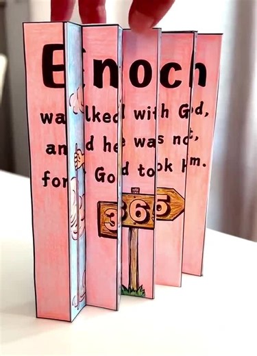 Printable Enoch Walked With God Agamograph – Sunday School Craft & Church Coloring Activity for Kids, Enoch Bible Story Instant Download PDF - Etsy