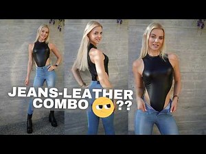 OUTFIT OF THE DAY: Styling my Shiny Bodysuit with Jeans & Buffalo Boots Try On