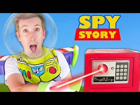 RED SAFE BLOWN OPEN! Spy Ninjas Playing Toy Story Challenges vs Hacker to Sneak into Friend Game