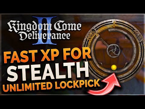 UNLIMITED STEALTH XP EARLY w/ INFINITE LOCKPICKING - Kingdom Come Deliverance 2 Level Up Lockpicking