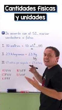 ¿Dominas las unidades del SI? 📏⚡ ¿Verdadero o Falso?