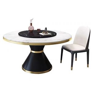[Hot Item] Nordic Marble Dining Table with Turntable