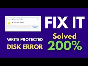 "The disk is write protected" [Fix] || Pen Drive Write Protected Problem Solution