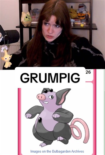 Minimalist Grumpig Design in Pokémon