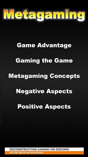 Metagaming - What is Metagaming in Gaming