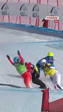 🏂 Léa Casta launches her season perfectly! #team #shorts #sports