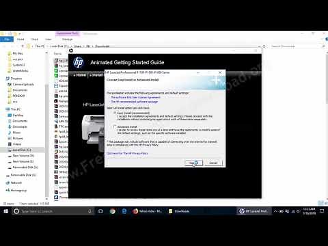 How to install hp 1102 printer driver using its full feature driver
