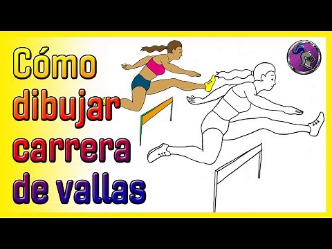 🏃🏽‍♀️Cómo dibujar UNA ATLETA CARRERA DE VALLAS🏃🏽‍♀️ How to draw a FENCE RACING ATHLETE✏️😀