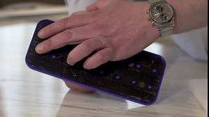 Tolco Acme Threaded Swivel Pad Holder with 2 Pads, Heavy-Duty Joint, 9" Height, 1.5" Width, Blue/White/Brown - Item 280167