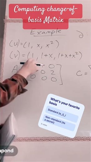 Computing change-of-basis matrix.