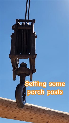 Setting up A Porch Post