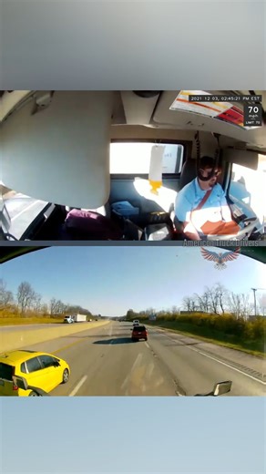 This inattentive driver cut off the truck and nearly caused a crash. #kenworth #peterbilt #loweredtrucks #oldschooltrucks #customtrucks #cleantrucks #truckstuff #offroadtrucks #truckspotting #socaltrucks #oldtrucks #4x4trucks #viptrucks #droppedtrucks #truckstop #classictrucks #trucks #streettrucks #truckshow #truckdriverslife #AmericanTruckDrivers | American Truck Drivers