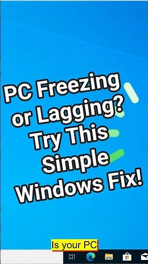 PC Freezing or Lagging? Try This Simple Windows Fix!