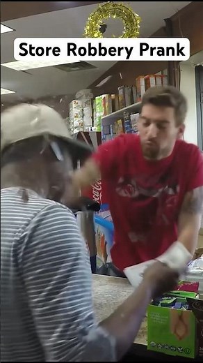 Fake Store Robbery Prank #JoeySalads #Pranks #Funny (Used a breakaway bottle)