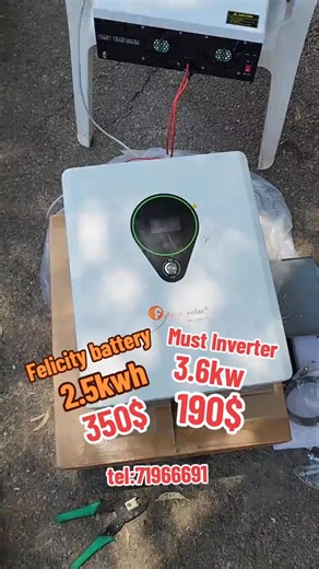 Inverter.must 3.6kw 24V and battery felicity 2.5kw 24v tel:71966691 #solar #solarsystem | Solar pro