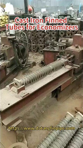 Iron Finned Tubes for Economizers.#fintube #finnedtube #Economizer #BoilerEconomizer #fintubefactory