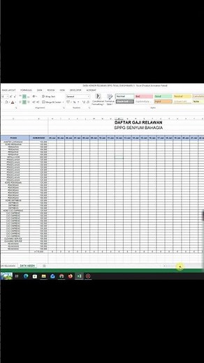 Tutorial on creating an automatic attendance list #excel