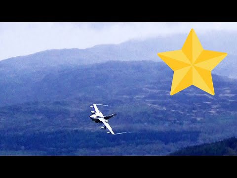 Gold Star Tornado Appears in the Mach Loop, Wales