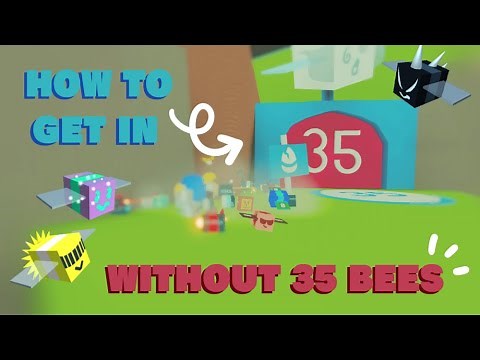 How To Get In The 35 Bees Zone WITHOUT 35 BEES! | Bee Swarm Simulator