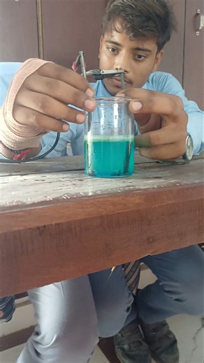 Electrolysis of Copper Sulphate #shorts #trending #experiment #experimentvideoviral #experimental