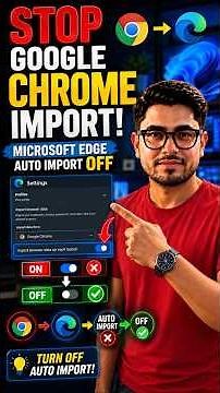Stop Chrome Data Import in Microsoft Edge! Easy Fix🔥#trending #windows #computer #microsoft #google