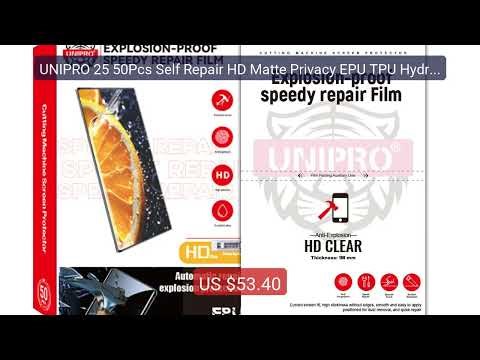 UNIPRO 25 50Pcs Self Repair HD Matte Privacy EPU TPU Hydrogel Film... — Best Deal 2026 | Shop Now!