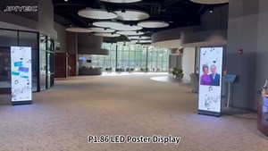 Commercial LED Poster Display 80", Digital Advertising Screen for Corporate Promotion, Trade Shows, Retail Stores & Event Rental, Plug & Play LED Signage with Cloud CMS & Splicing