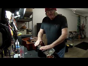 how to change tuners and set saddle height on Fender CD 60 Acoustic