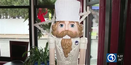 Giant nutcracker display brings holiday visitors to Connecticut businesses
