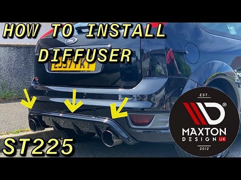 MAXTON DESIGN REAR DIFFUSER INSTALL ON MK2 FOCUS ST *HOW TO* (Read Description)