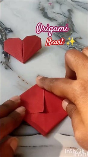 Easy DIY Origami Heart for Valentine's day ✨❤️✨ #diy #viral #trending #valentinesday2026 #shorts