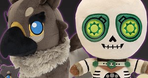 New Dragon Age Plushes Feature Baby Griffon and Manfred the Skeleton