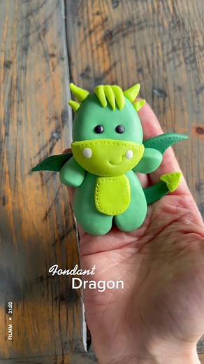 Cute Fondant Dragon Tutorial for Beginners