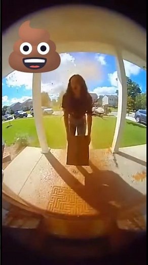 Porch Pirate vs Poop Trap - Instant Karma Hits Different 💀 #satisfying #shorts #justice