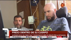 135K views · 1K reactions | Alfonso Oliva, el cordobés que tiene ELA y pide debate por la eutanasia Tiene esclerosis lateral amiotrófica hace cuatro años. Pide a legisladores nacionales y provinciales que lo escuchen y se discuta en el Congreso. Mirá el informe completo acá >> https://goo.gl/7dSbfZ | ElDoce.tv | Facebook