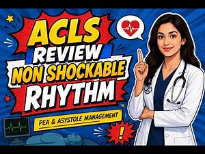 🚑 ACLS Review: Non-Shockable Rhythms Made Easy | PEA & Asystole Explained