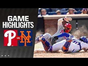 Phillies vs. Mets Game Highlights (4/23/25) | MLB Highlights