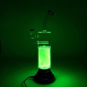 Neon Vortex, Unique 30cm Premium Glass Plasma Bong & Bowl, with USB - Green  | eBay UK