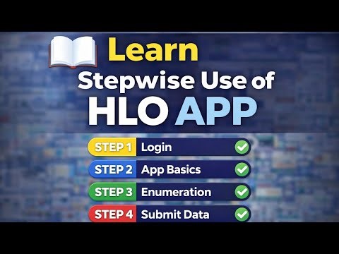 Stepwise Use of HLO App 📱 Easy Guide | Census 2027 #HLOApp #CensusIndia