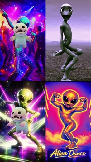 Dancing Green Alien Dance