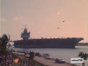 USS Enterprise (CVN-65) enters Pearl Harbor after a huge fire - 14 January 1969 Part 2