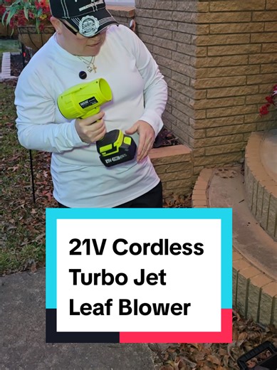 Powerful 21V Turbo Jet Leaf Blower for Clean Patios