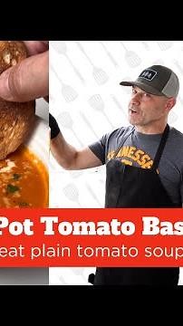 Crockpot Tomato Basil Soup | Easiest Soup you'll ever make