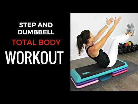 10 MINUTE STEP WORKOUT - FEATURING DUMBBELLS & BODYWEIGHT MOVES