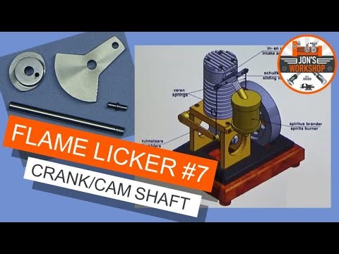 Making a Flame Licker Engine "Marc" by Jan Ridders - Part 7 Cam/Crankshaft Assembly