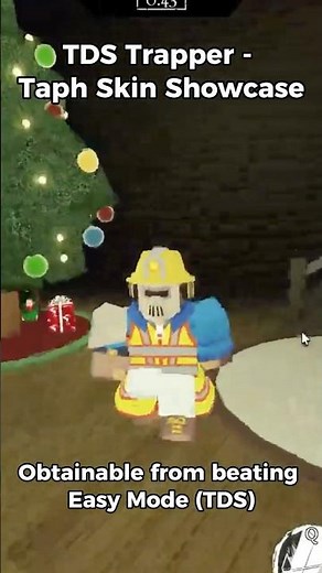 TDS Trapper Skin Taph Showcase #roblox #forsaken
