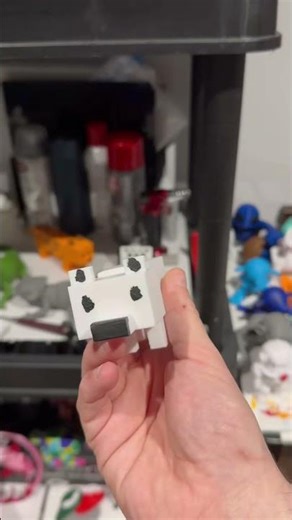 3D printed minecraft fox and a little paint #3d #3dprinting #minecraft #minecraftshorts