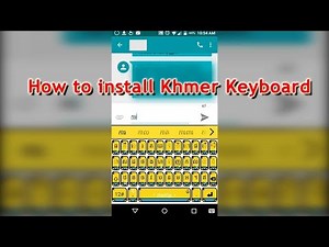 How to download Khmer keyboard for android